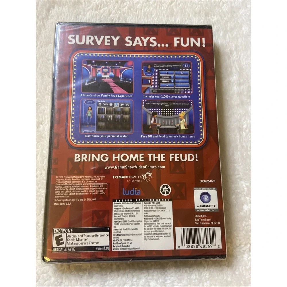 Family Feud 2010 Edition‎ Brand New Sealed Game NIP Ubisoft PC CD ROM